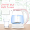 Hot Sale Pink 1.8L 1500W Temperature Control Glass Automatic Electric Water Kettle